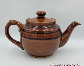 Vintage 8" Sadler Brown Betty Teapot. England. @BendisCollectibles