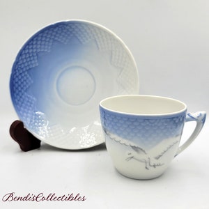 Vintage Bing and Grondahl B&G SEAGULL Teacup and Saucer. Denmark Copenhagen. @BendisCollectibles