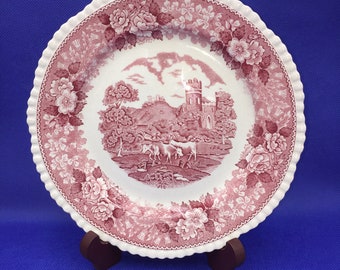 Antique English Scenic. Warranted Staffordshire. 8" plate. Adams. England. Plate. @BendisCollectibles