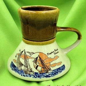 Vintage Japan Otagiri Daytona Beach Florida.  No Spill Mug. @BendisCollectibles