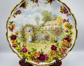 Vintage Royal Albert Old Country Roses Plate: 25th Anniversary Decor. @BendisCollectibles