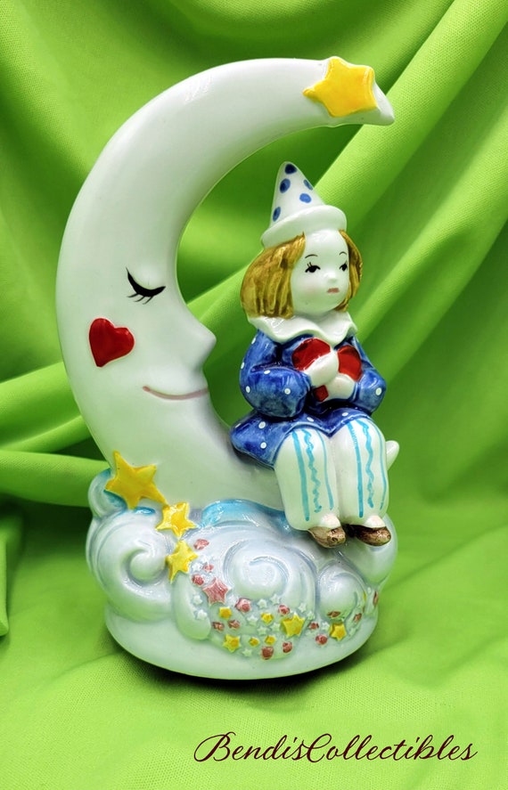 Catch a Falling Star Porcelain Lithophane Victorian Accent Lamp 並行輸入品 Catch a Falling Star \"Peace at Your Fingertips\" 1995 Porcelain