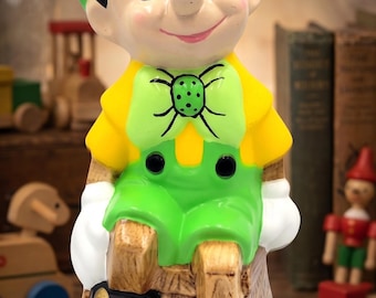 Vintage Ceramic Pinocchio Figurine | Hand Painted Porcelain