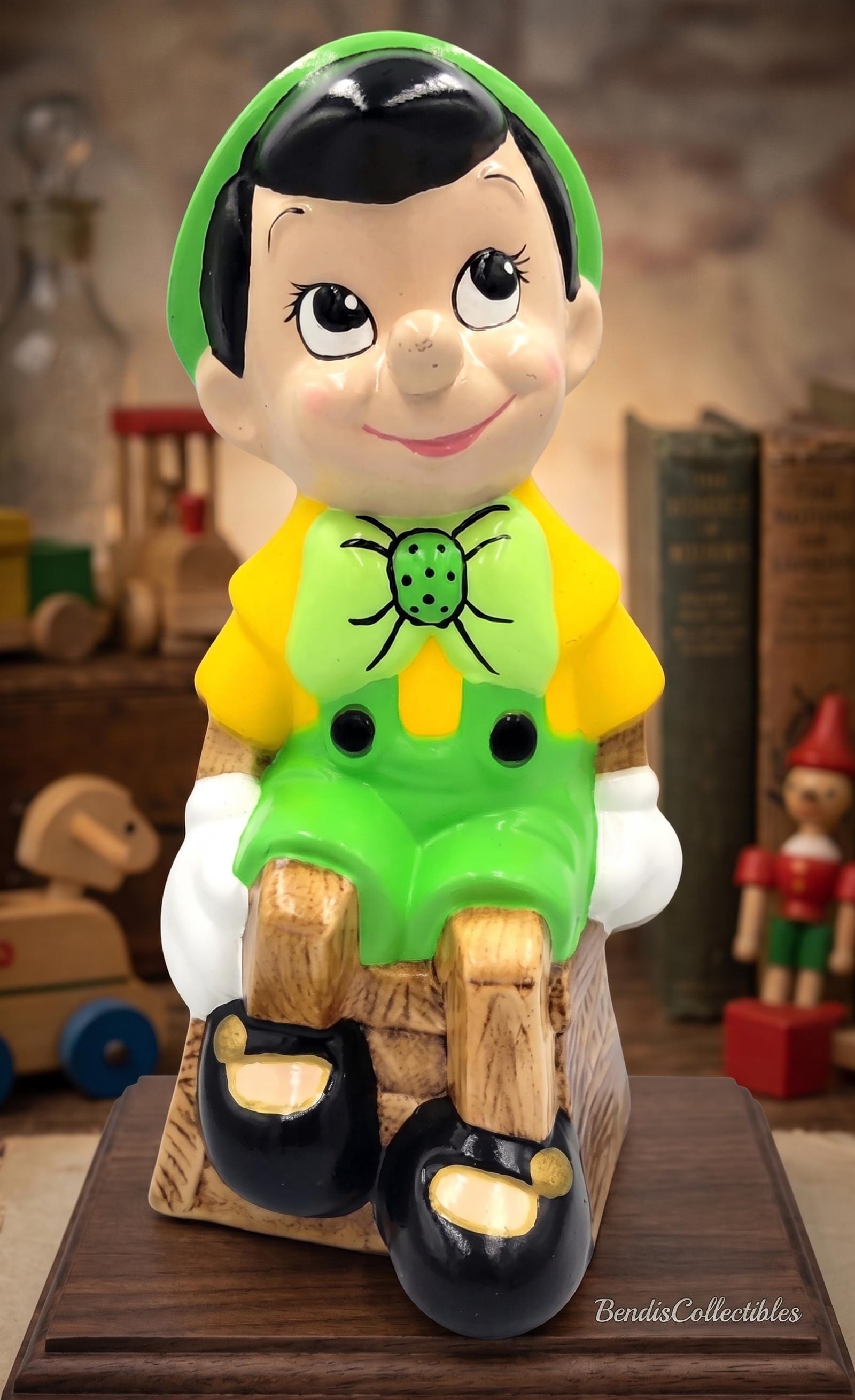 Vintage Ceramic Pinocchio Figurine | Hand Painted Porcelain