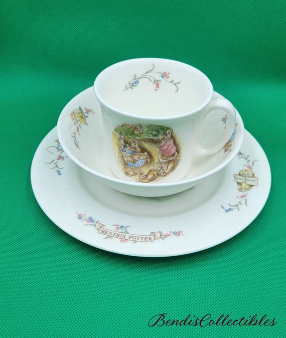 Service De Table 3 Pièces Beatrix Potter Peter Rabbit - Céramique, Décor Relief, Lave-vaisselle - Cadeau Enfant - 2