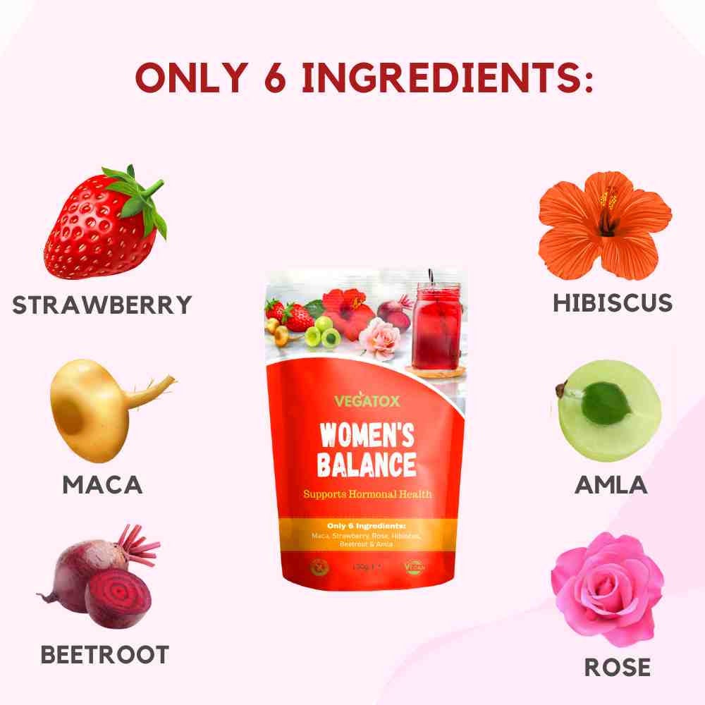 Natural Hormone Balance Powder, Plantbased Hormone Support & PMS