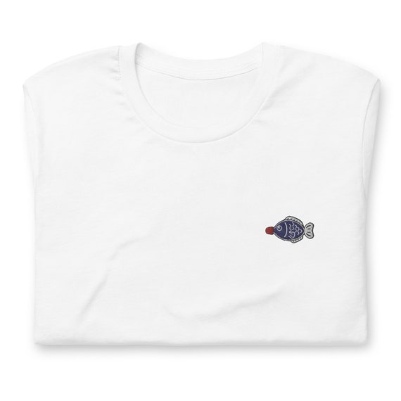 Soy Sauce Fish Embroidered T-Shirt | Japanese Sushi Lover Gift