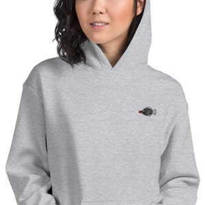 Bluza z kapturem z haftem ryby w sosie sojowym | Bluza z kapturem unisex | Bluza z kapturem inspirowana Azją, idealny prezent dla miłośników pierogów i makaronu