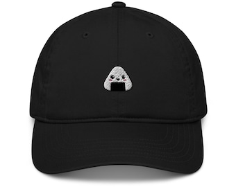 Onigiri Embroidered Baseball Cap | Unisex hat | Japanese inspired sushi rice ball dad hat