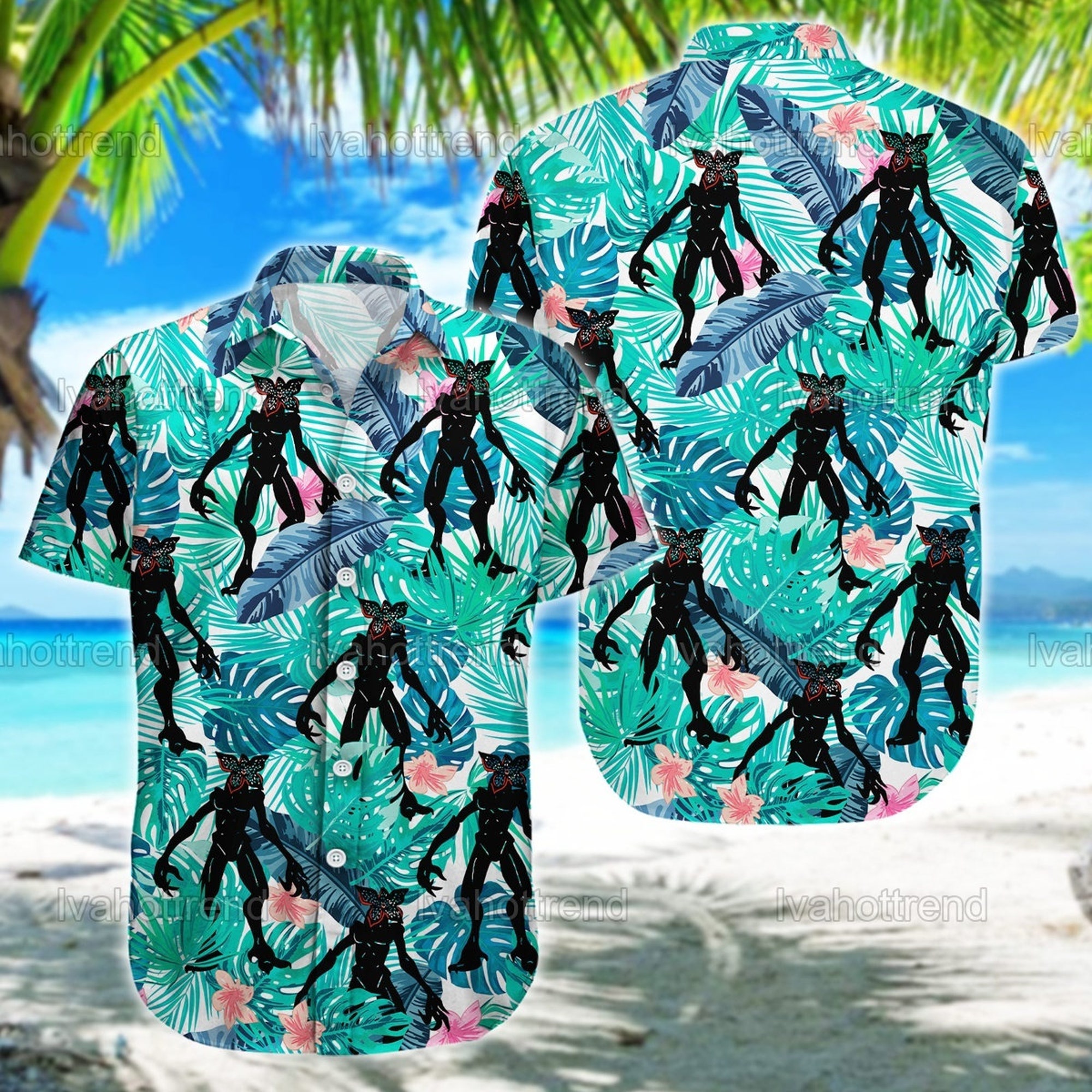 Demogorgon Horror Hawaiian Shirt Demogorgon Horror Hawaiian Shirt