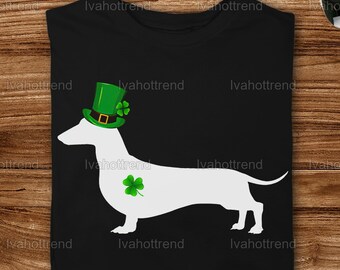 St.patrick Day Dachshund Lucky Lovers T 