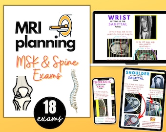 MRI Planning Study Guide, MSK & Spine, Digital Notes (PDF)