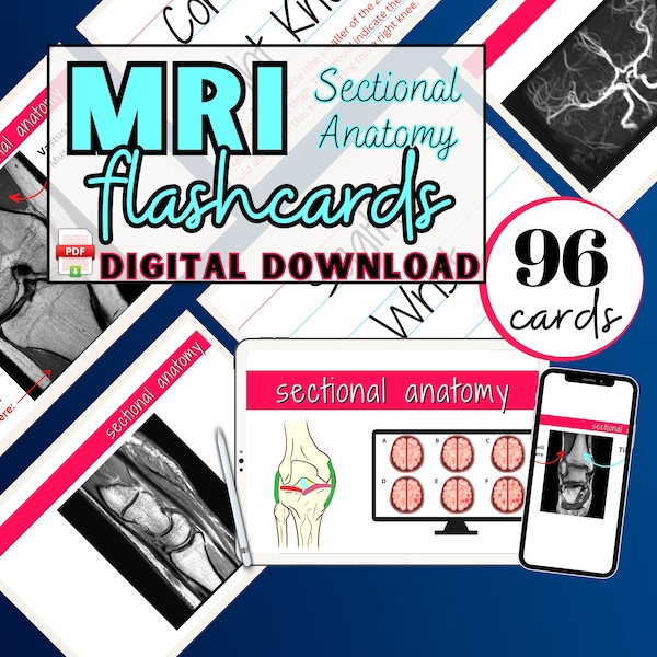 MRI Flashcards, Sectional Anatomy, anatomy notes, mri technologist, mri anatomy, mri tech, mri Student, ARRT ARMRIT, mri notes, mri school