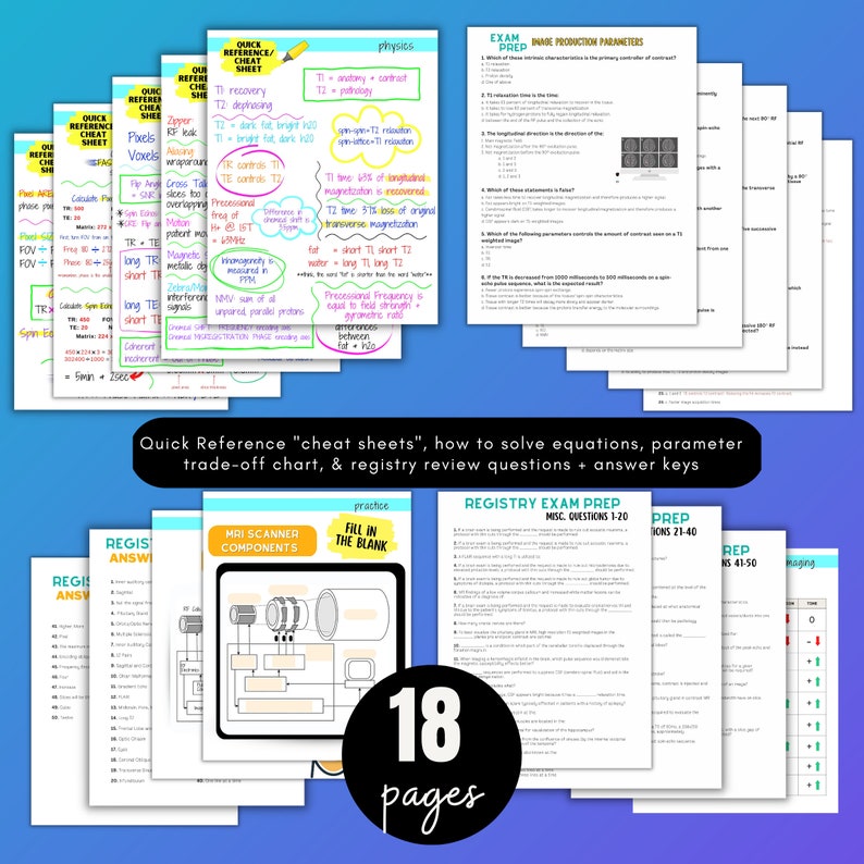 MRI Notes, ARRT ARMRIT Study Guide, Mri Registry Exam, Mri Study Guide, Radiology, Mri Pdf Notes