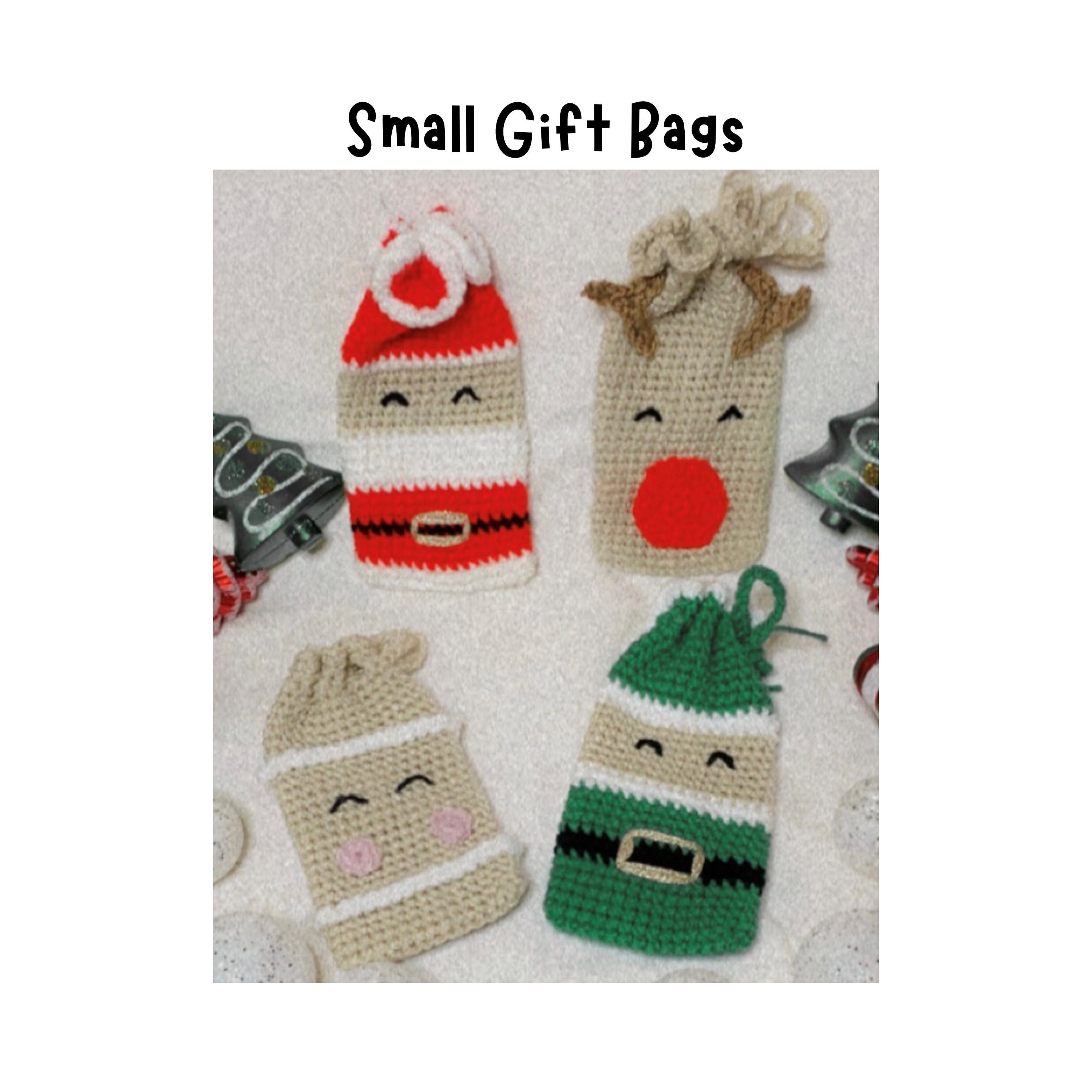 PATTERN Small Gift Bags Crochet Pattern Christmas Gift Crochet Gift