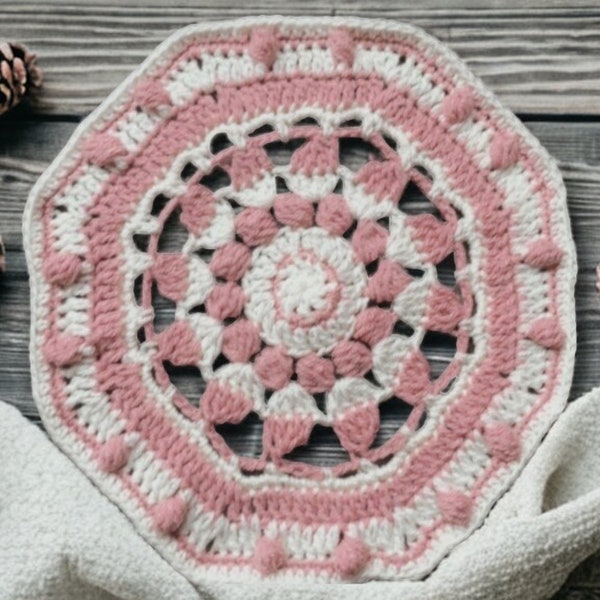 PATTERN |  Crochet Octagon Motif | Granny Square Motif | Blanket Crochet Motif