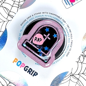 Tombstone Shaker Popsocket: Suporte de telefone rosa gótico