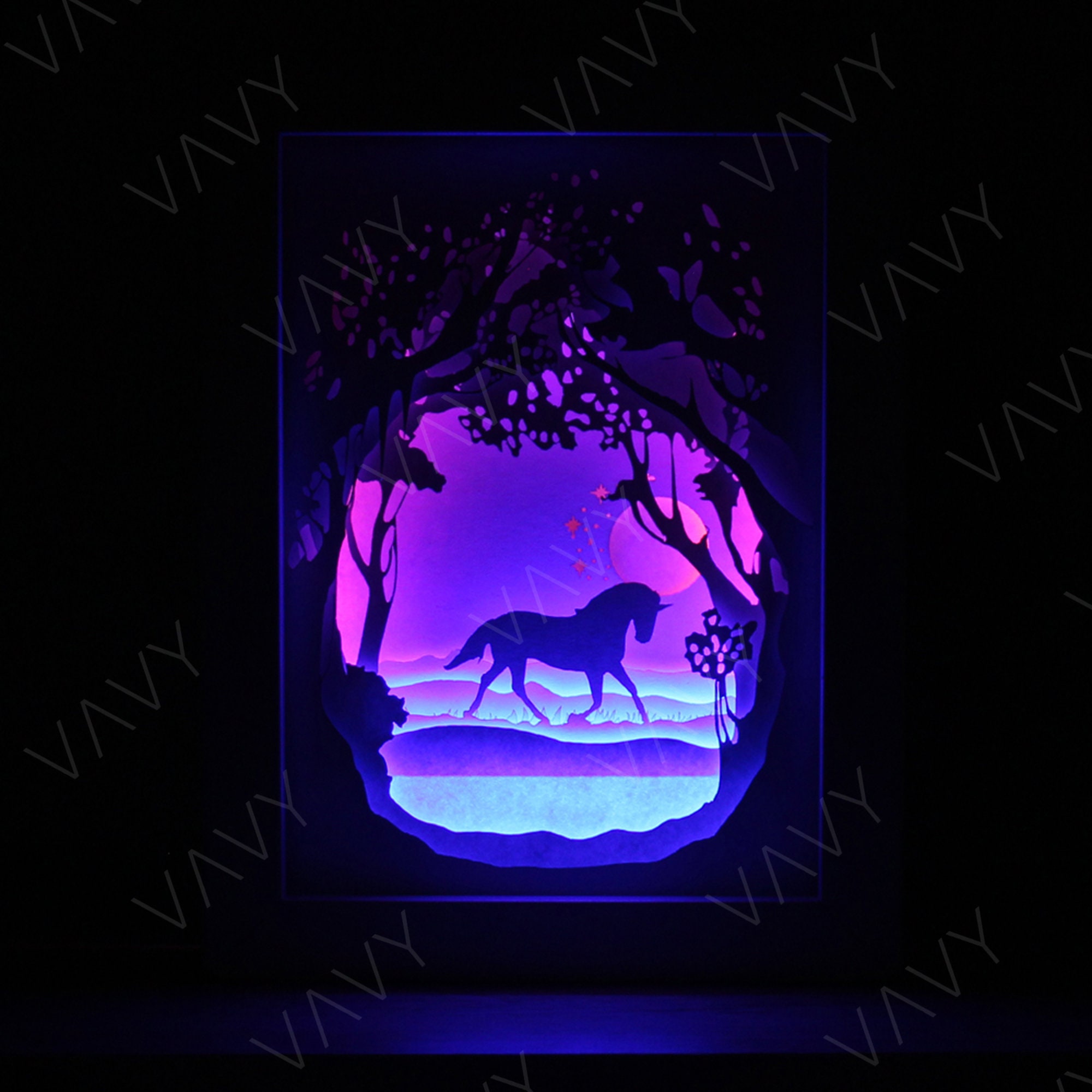 Combo 1 Paper Cut Light Box File Shadow Box Template 3D - Etsy