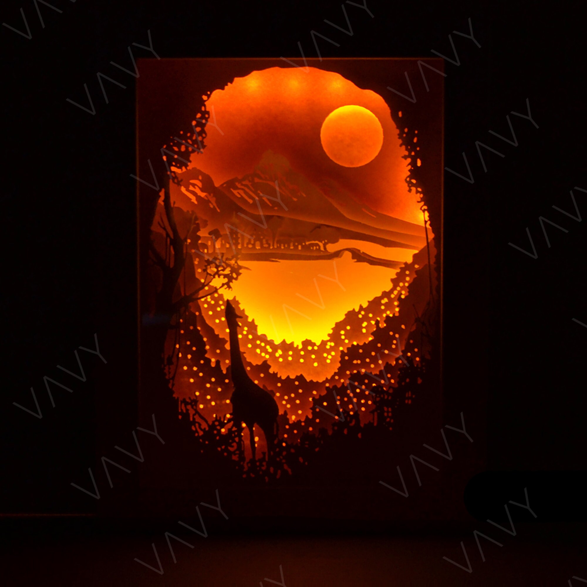 Combo 1 Paper Cut Light Box File Shadow Box Template 3D - Etsy