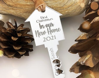 Christmas Couples Ornament | First House, FIrst Christmas | Decoration | Bauble | Keepsake | Xmas Hanging | Luxury | Gift Box