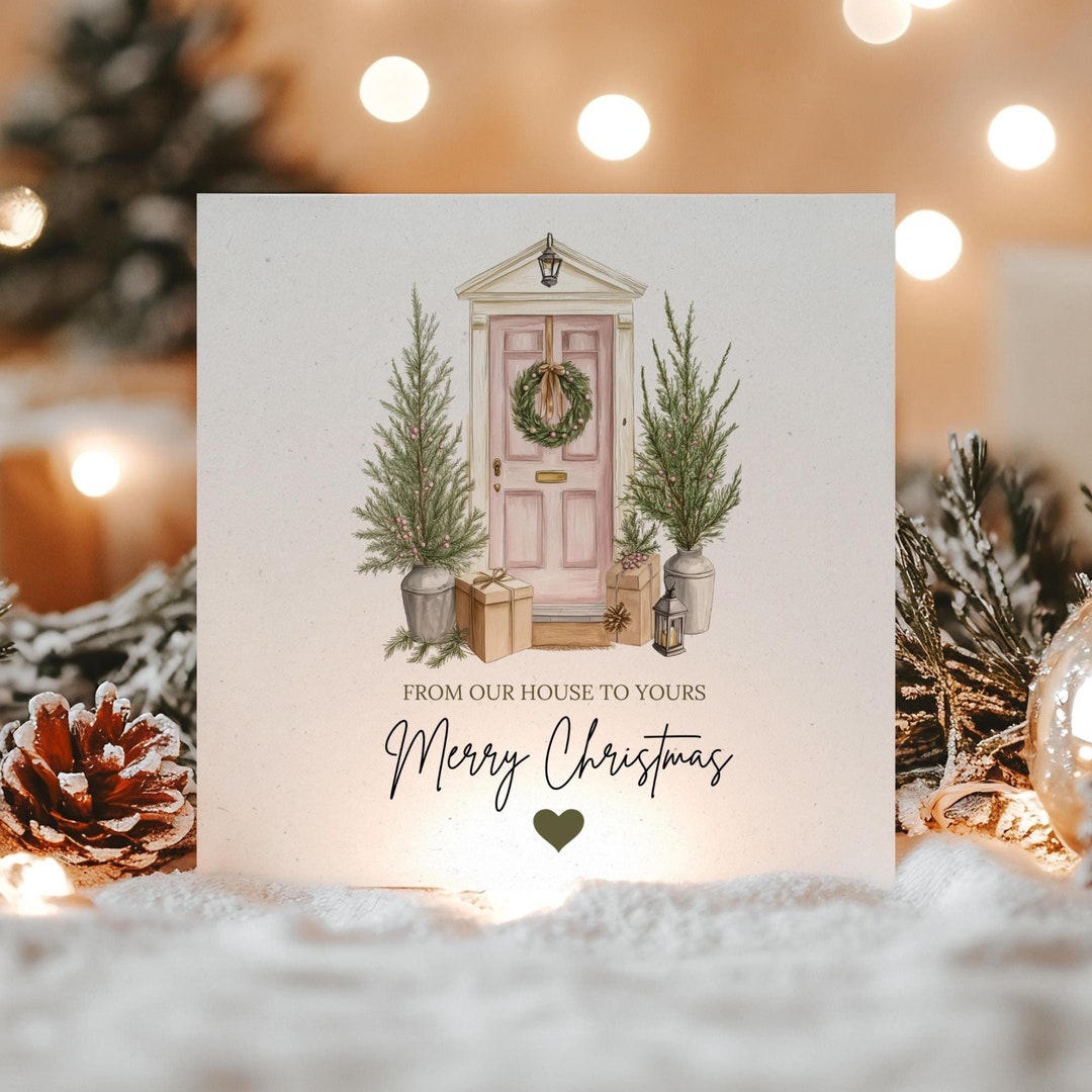 Personalised From Our House to Yours Christmas Card From Our Home to ...