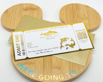 Personalised Discovery Cove Foil Ticket for Your Magical Reveal!