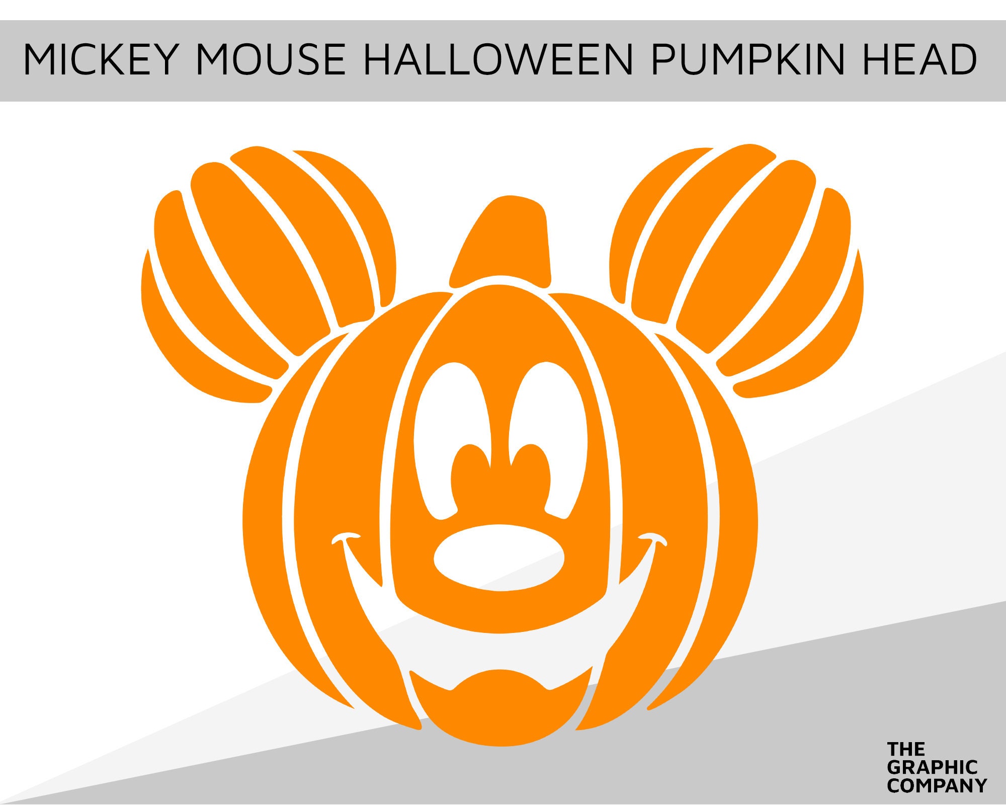 Mickey Mouse Halloween Pumpkin Head SVG Mickey SVG Halloween - Etsy