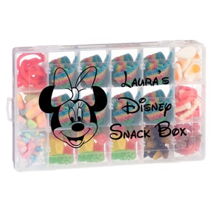 Personalised Snack Box Vinyl Sticker Decal