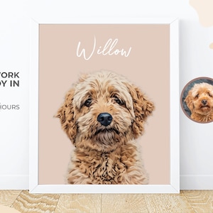 Custom Pet Portraits Using Pet Photo Personalized Digital Dog Portraits Cat Portraits Custom Dog Portrait Custom Pet Art Pet Cartoon Drawing