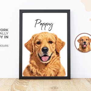 Custom Pet Portraits Using Pet Photo Personalized Digital Dog Portraits Cat Portraits Custom Dog Portrait Custom Pet Art Pet Cartoon Drawing