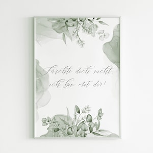 Isaiah 41:10 - Bible verse to print - Christian poster - Christian decoration - Eucalyptus - Watercolor