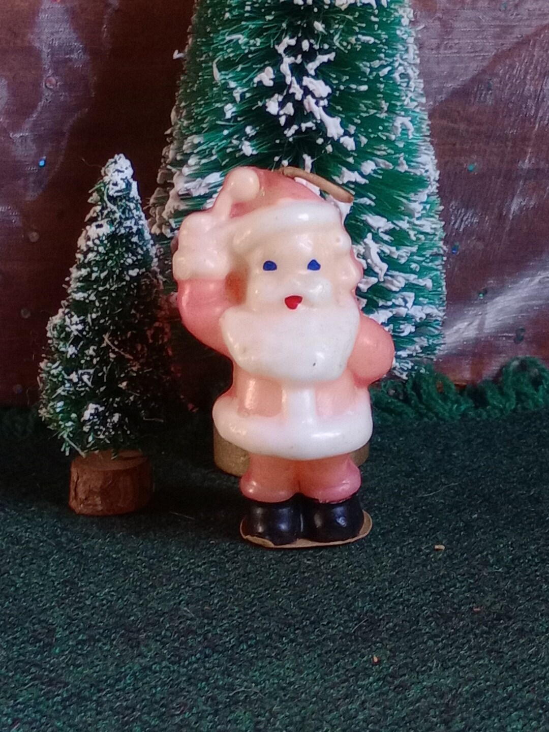 Vintage Gurley Christmas Candle Waving Santa Claus 1950s Etsy