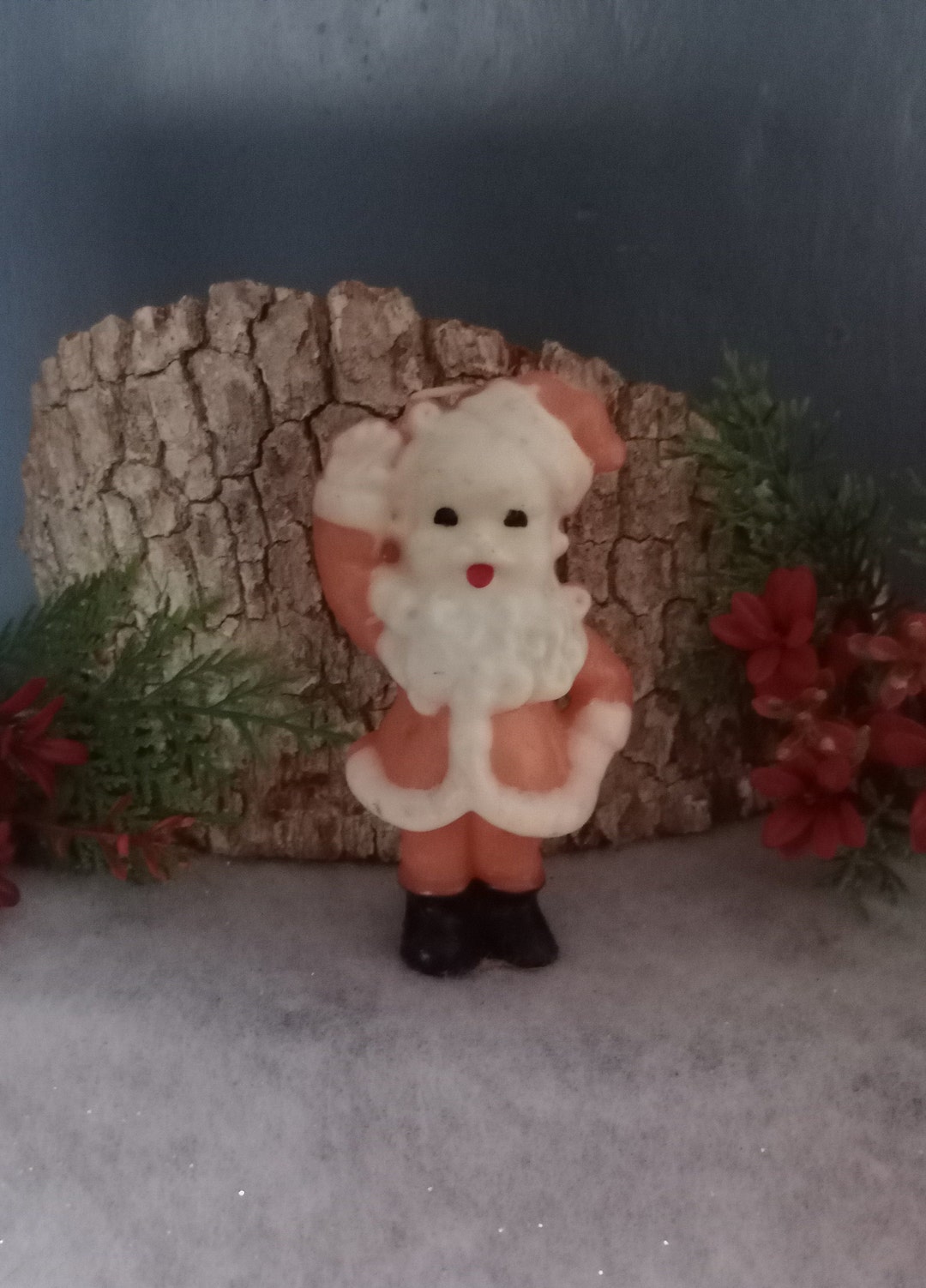 Vintage 5 Gurley Candle Waving Santa Claus Wax Etsy