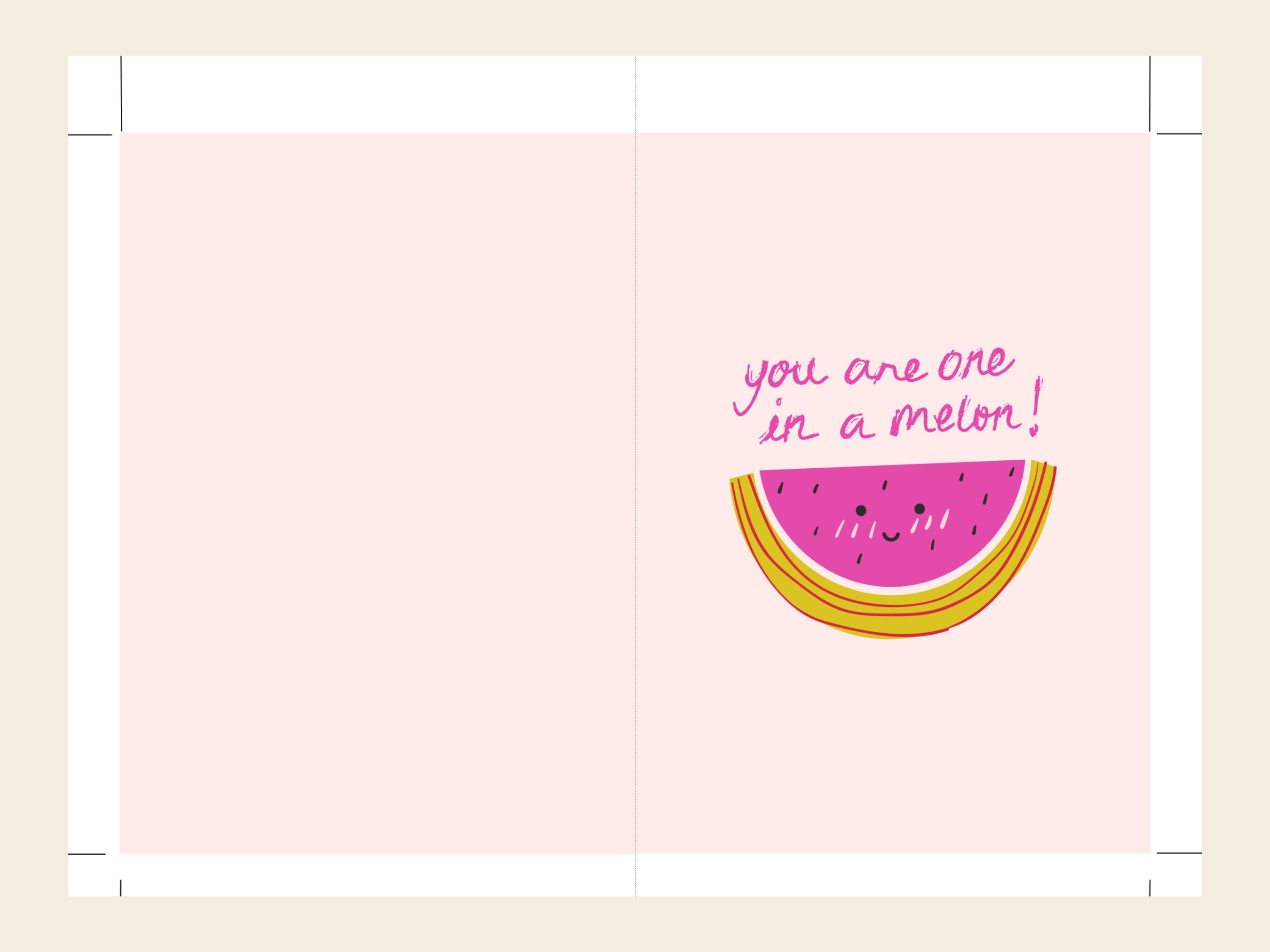 24 Cute Printable Cards 57 Inches All Occasion Greeting - Etsy