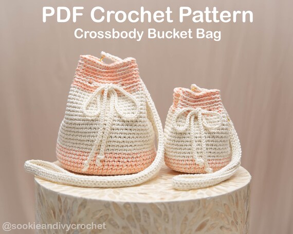 【日本入手困難】Crochet mini bucket bag Crochet Flower Bucket Bag Tutorial - YouTube
