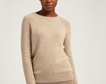 Crew Neck 100% Cashmere Sweater