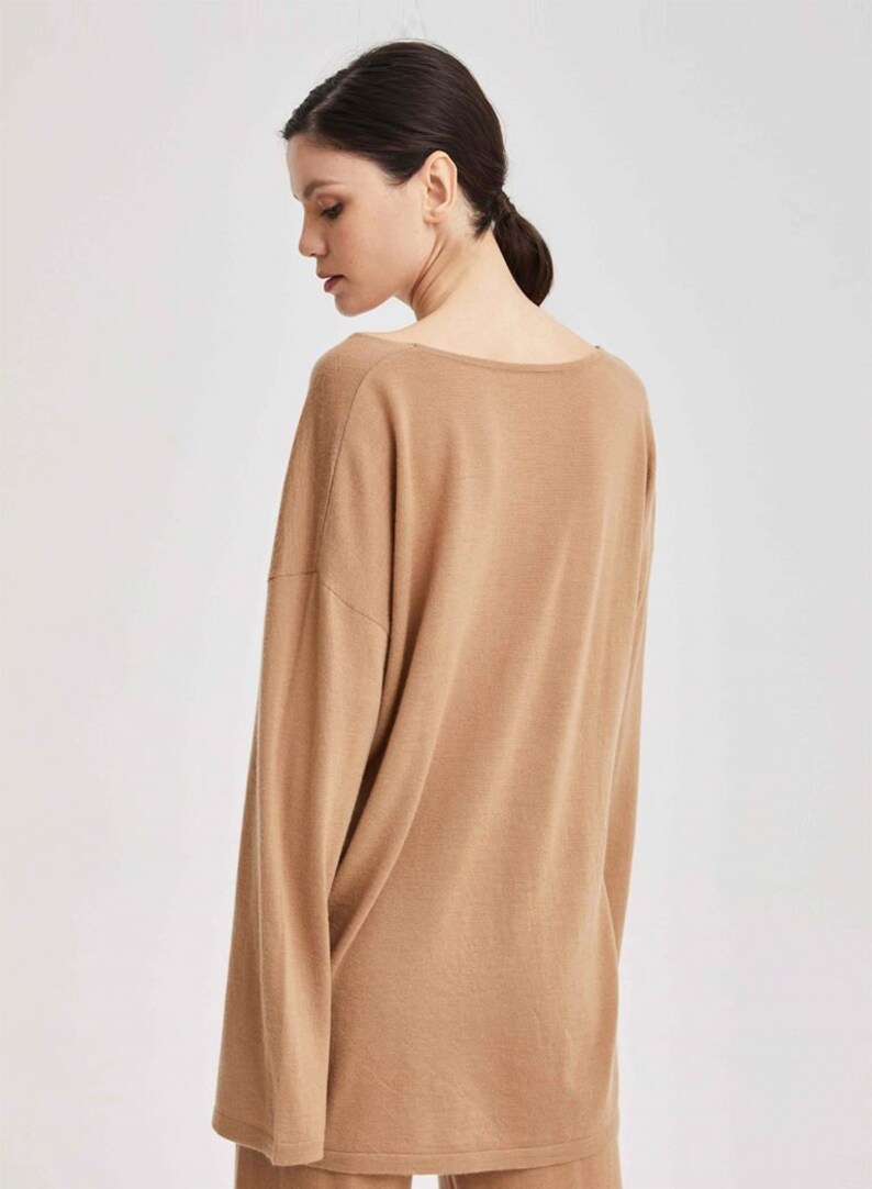 100% Cashmere Plush Pullover Top/ Super Soft and breathable image 5