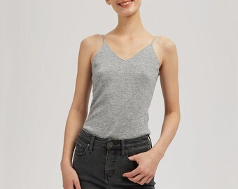 Pure Cashmere V-Neck Vest