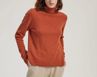 roll neck cut out jumper