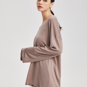 100% Cashmere Plush Pullover Top/ Super Soft and breathable image 8