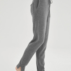 Loose Fit-Midi Cashmere Joggers/ Women's Sweatpants