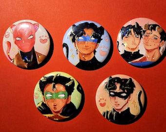 Batboys / superbat button badges