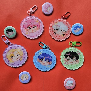 Plave Keychains/ Buttons