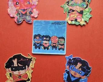 Batboys Holographic Stickers