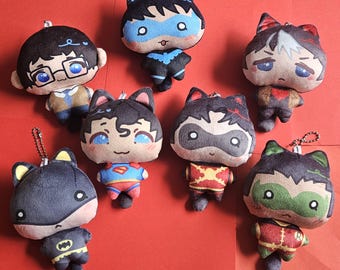 Superhero Plush keychains