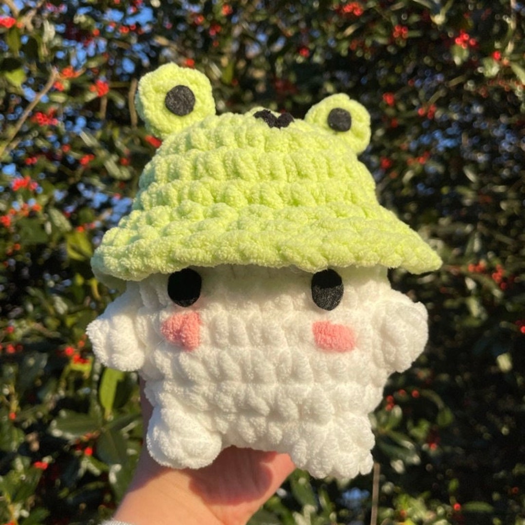 Frog Hat Piggy Ready to Ship Ergonomic Crochet Hook – Hook Ewe