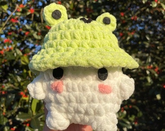 Chonky Crochet Plush (Frog Hat)