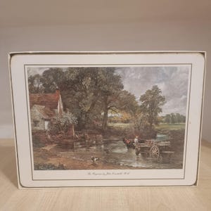 Vintage Constable Placemats Set: Clover Leaf Cork-Backed, Made in England