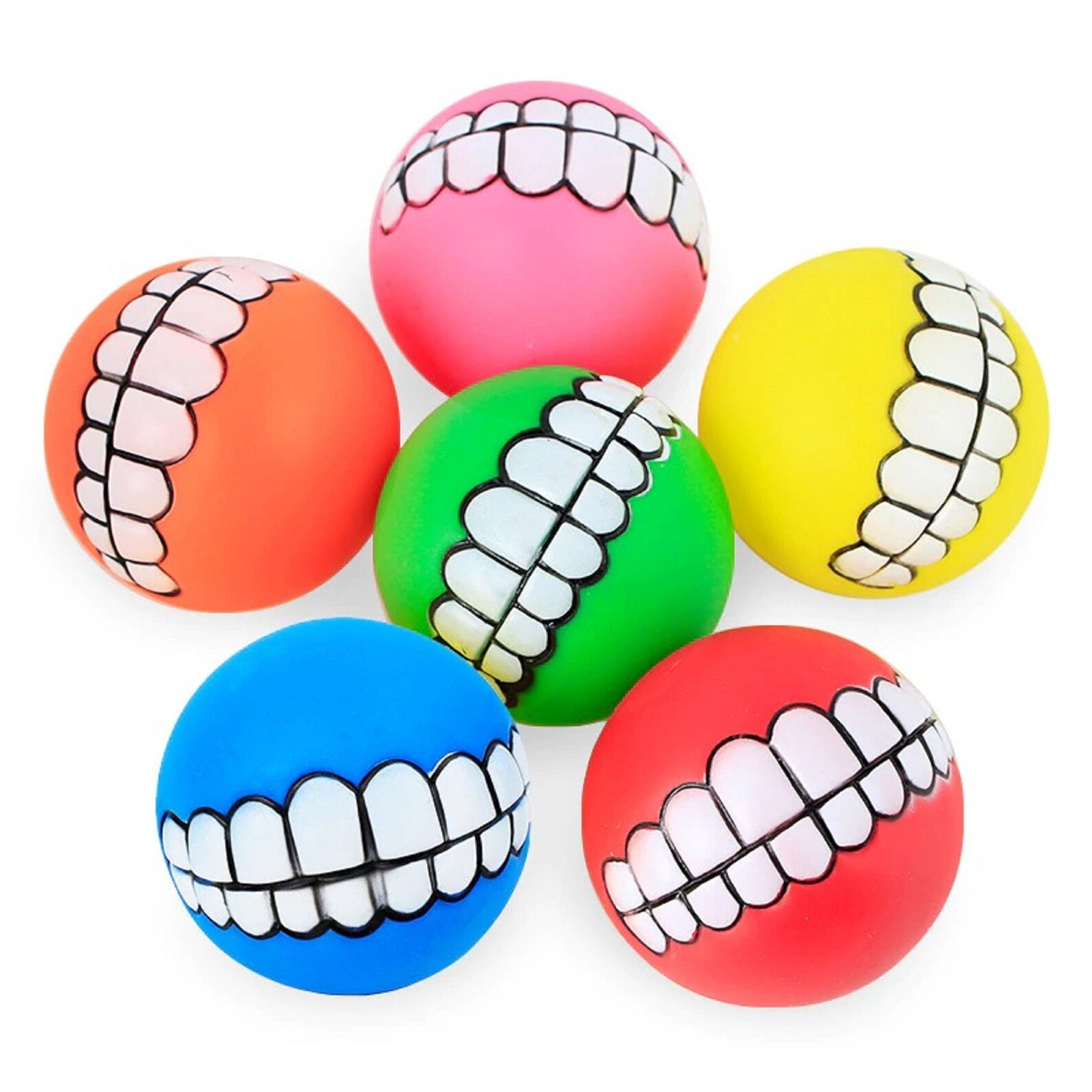 Pet Dog Ball Teeth Funny Trick Toy Silicone Toy for dogs Chew Etsy