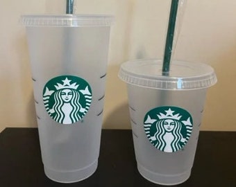 Starbucks  clear Reusable Cup / Plain Starbucks Cup/ Starbucks Blank Cup/ Starbucks Cup/ Starbucks Tumbler/16oz cup/24oz cup